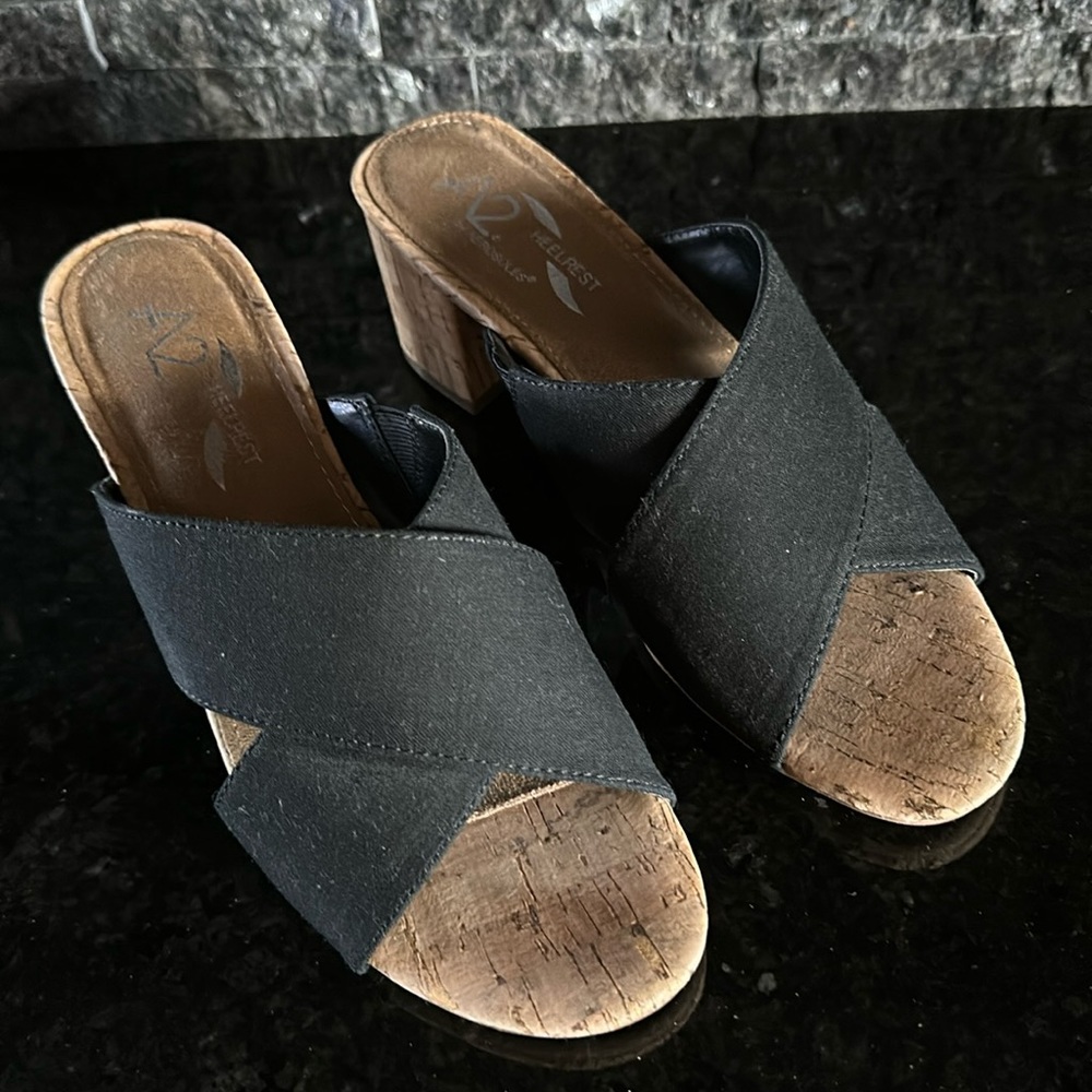 A2 Heelrest sandals by Aerosoles, size 7, never worn. 2 1/4” heel.